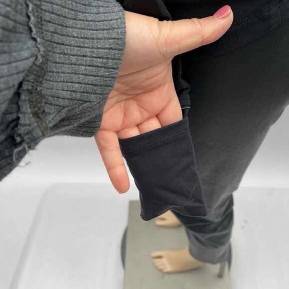 Lululemon Toasty Tech 1/2 Zip Pocket Hi-Neck Activewear Longsleeve Black Women 4 - Picture 10 of 16